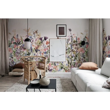 Olohuoneen kukkatapetti May Meadow Rebel Wallsilta R14532 image