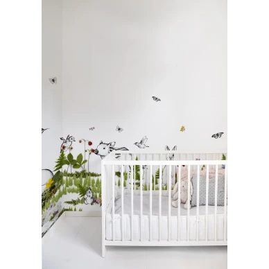 The Rabbits Playground leikkimielinen elaintapetti lapsille Rebel Wallsilta R14551 image