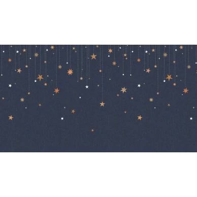 Stargazing tummansininen tahtitapetti koko kuvio Rebel Wallsilta R14571 image