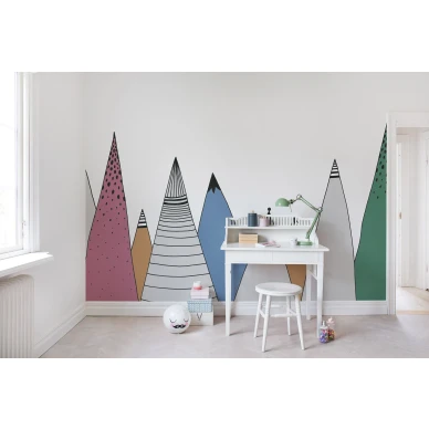 Mountain Ridge varikas vuoritapetti muraltapetti lapsille Rebel Wallsilta R14583 image
