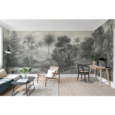 Olohuoneen viidakkotapetti Rebel Wallsilta Jungle Land R14611 image