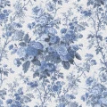 Porcelain sininen romanttinen kukkatapetti Rebel Wallsilta R13255