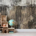 Brooklyn Wall ruskea teollisuustyylinen seinatapetti nuorisohuoneeseen Rebel Wallsilta R14981