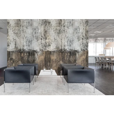 Brooklyn Wall ruskea teollisuustyylinen seinatapetti olohuoneeseen Rebel Wallsilta R14981 image