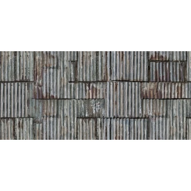 Backyard teollisuustyylinen peltitapetti koko kuvio Rebel Wallsilta R15241 image