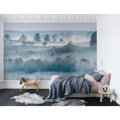 Morning Haze aamuinen maisematapetti makuuhuoneeseen Rebel Wallsilta R15291 image