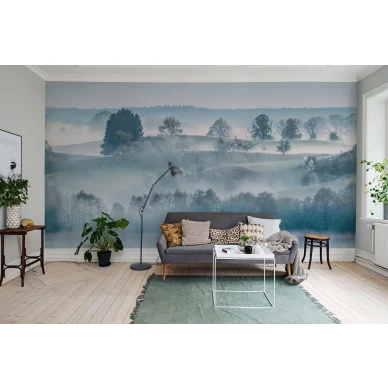 Morning Haze aamuinen maisematapetti olohuoneeseen Rebel Wallsilta R15291 image