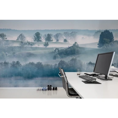 Morning Haze aamuinen maisematapetti tyohuoneeseen Rebel Wallsilta R15291 image
