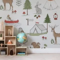 Camping Trip varikas elaintapetti lastenhuoneeseen Rebel Wallsilta R15311