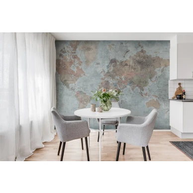 Around the World karttatapetti keittioon Rebel Wallsilta R15351 image