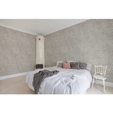 Raku Crackle vaalea graafinen tapetti makuuhuoneen muraltapetti Rebel Wallsilta R14671 image