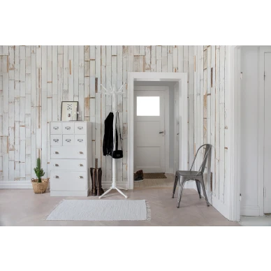 Bali Boards vaalea puupaneelitapetti eteiseen Rebel Wallsilta R14701 image