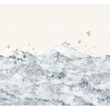 Paper Mountains sininen vuoristotapetti Rebel Wallsilta R13872 image