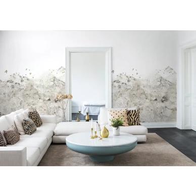 Paper Mountains vaalea vuoritapetti olohuoneeseen Rebel Wallsilta R13871 image