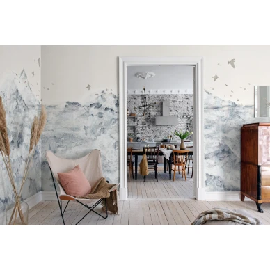 Rebel Wallsin sininen kuvatapetti Paper Mountains R13872 image