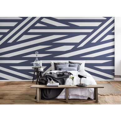 Sailors Sea sininen graafinen muraltapetti makuuhuoneeseen Rebel Wallsilta R15141 image