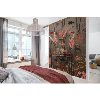 Aquatic Life varikas kalatapetti makuuhuoneeseen Rebel Wallsilta R17142 image