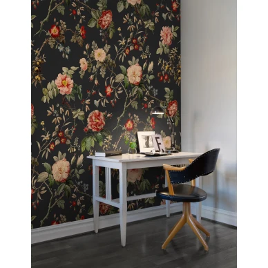 Thorn Rose varikas ruusutapetti tyohuoneeseen Rebel Wallsilta R13073 image