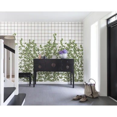 Climbing Clorofyl vihrea kasvitapetti eteiseen Rebel Wallsilta R13993 image