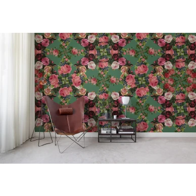 Floral Frida varikas kukkatapetti olohuoneeseen Rebel Wallsilta R15711 image