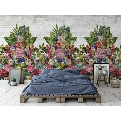 Flower Burst varikas kukkatapetti makuuhuoneeseen Rebel Wallsilta R15762 image