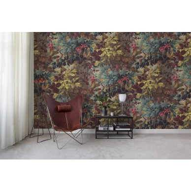 Vinum Raspeys varikas tiheakuvioinen lehtitapetti Rebel Wallsilta R15771 image