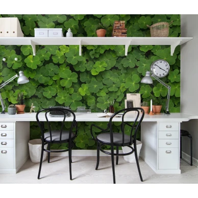 Clover vihrea apilatapetti tyohuoneeseen Rebel Wallsilta R15841 image