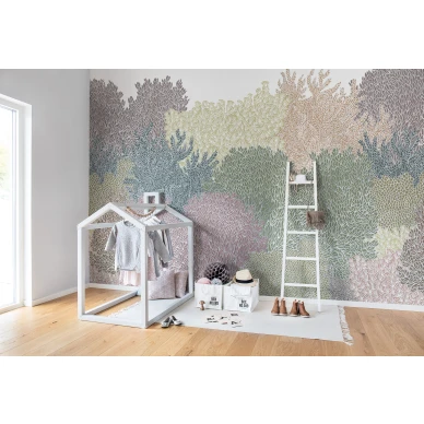 Hideaway monivarinen puutapetti lastenhuoneeseen Rebel Wallsilta R16022 image