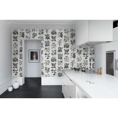 Fruit and Flora klassinen kukkatapetti keittioon Rebel Wallsilta R13172 image