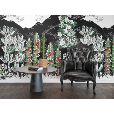 Eden hauska musta ja varikas vuoritapetti Rebel Wallsilta R15722 1 image