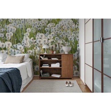 Dandelions voikukka valokuvatapetti makuuhuoneeseen Rebel Wallsilta R16351 image