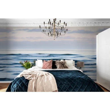 Sea Sunrise rauhallinen auringonnousu valokuvatapetti makuuhuoneeseen Rebel Wallsilta R16361 image