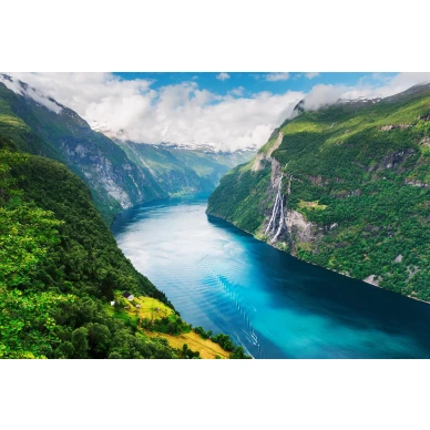 Fjord valokuvatapetti Norjan vuonoilla Rebel Wallsilta koko kuvio R16411 image