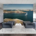 Coast Life saaristomaisema valokuvatapetti olohuoneeseen Rebel Wallsilta R16501