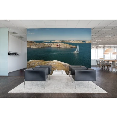 Coast Life saaristomaisema valokuvatapetti olohuoneeseen Rebel Wallsilta R16501 image