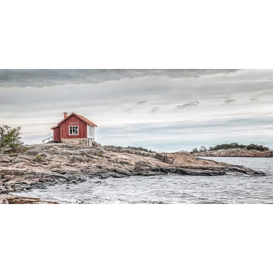 Bottle Post saaristomaisema muraltapetti koko kuvio Rebel Wallsilta R16521 image