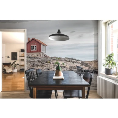 Bottle Post saaristomaisema muraltapetti ruokailuhuoneeseen Rebel Wallsilta R16521 image