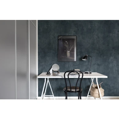 Fresco Wall sininen yksivarinen muraltapetti kotitoimistoon Rebel Wallsilta R15991 image