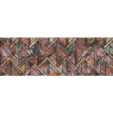 Chicago Club punainen graafinen muraltapetti koko leveys Rebel Wallsilta R16131 image