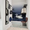 Swan Lake sininen joutsentapetti eteiseen Rebel Wallsilta R16222
