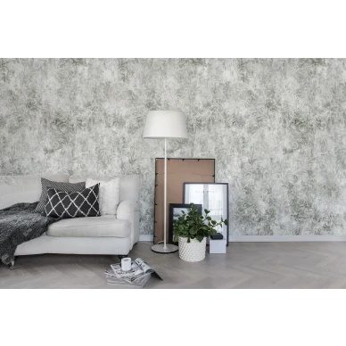 Twining Vines harmaa lehtitapetti olohuoneen muraltapetti Rebel Wallsilta R16251 image