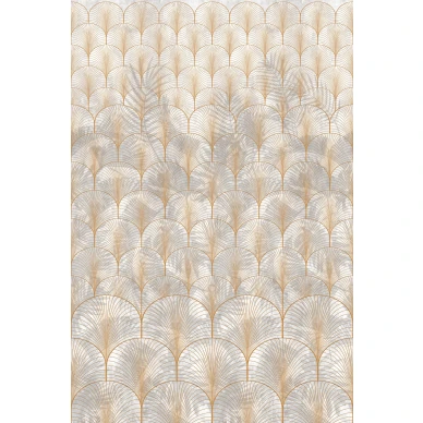 Opulent Shadows geometrinen kaareva muraltapetti koko kuvio Rebel Wallsilta R16271 image