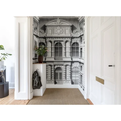 Boulevard mustavalkoinen talotapetti eteiseen Rebel Wallsilta R15861 image