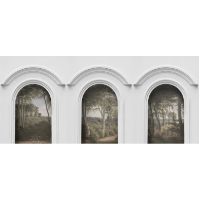 Forest Vaults maisematapetti levea kuvio Rebel Wallsilta R16301 image