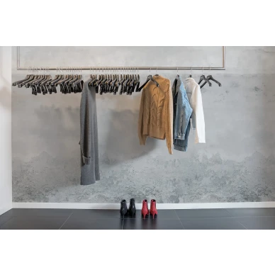 Urban Horizon harmaa betoniseina muraltapetti eteiseen Rebel Wallsilta R15982 image