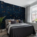 Space Monkey sininen muraltapetti apinoilla makuuhuoneeseen Rebel Wallsilta R16181