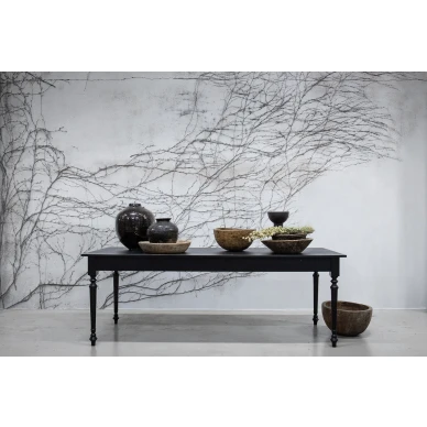 Breathe rauhallinen mustavalkoinen puutapetti Rebel Wallsilta R17051 image