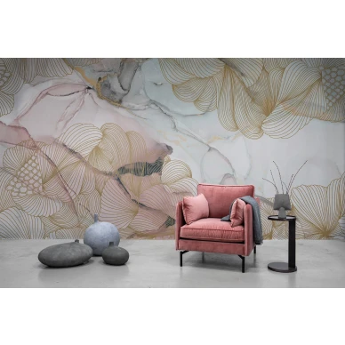 Opulence elava marmorinen graafinen muraltapetti Rebel Wallsilta R17092 image