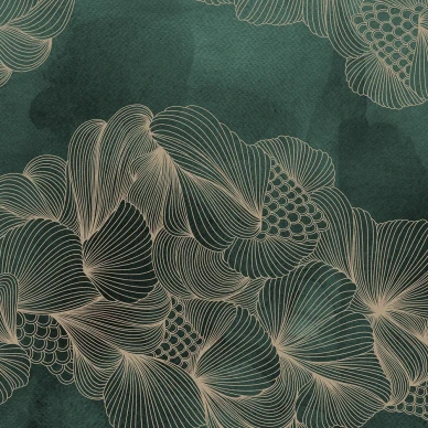 Opulence vihrea graafinen tapetti Rebel Wallsilta R17093 image