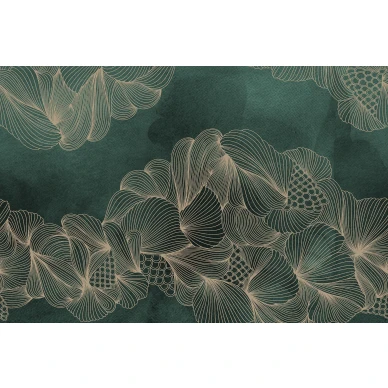 Opulence vihrea graafinen tapetti Rebel Wallsilta levea kuvio R17093 image